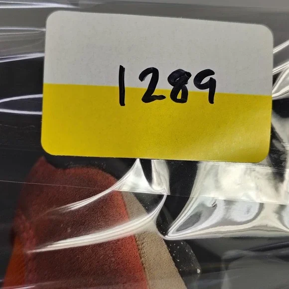 New Balance Mens 574 Sneakers Size 8 Orange Coral Suede Mesh Running Shoes - Picture 13 of 13